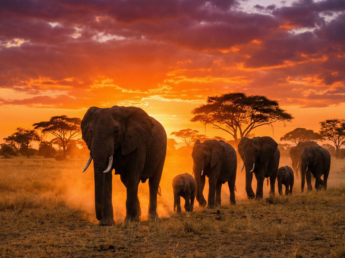 海角社区非洲象群迁徙视频